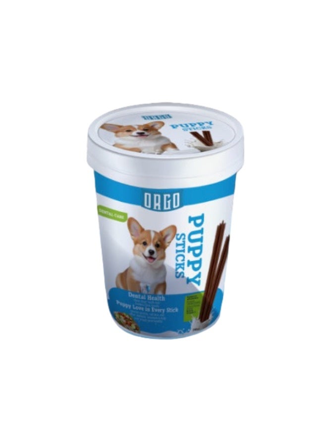 اورغو أورجو مكافآت العناية بالأسنان للجراء بنكهة الأعواد المخصصة 350 جم - Image 1